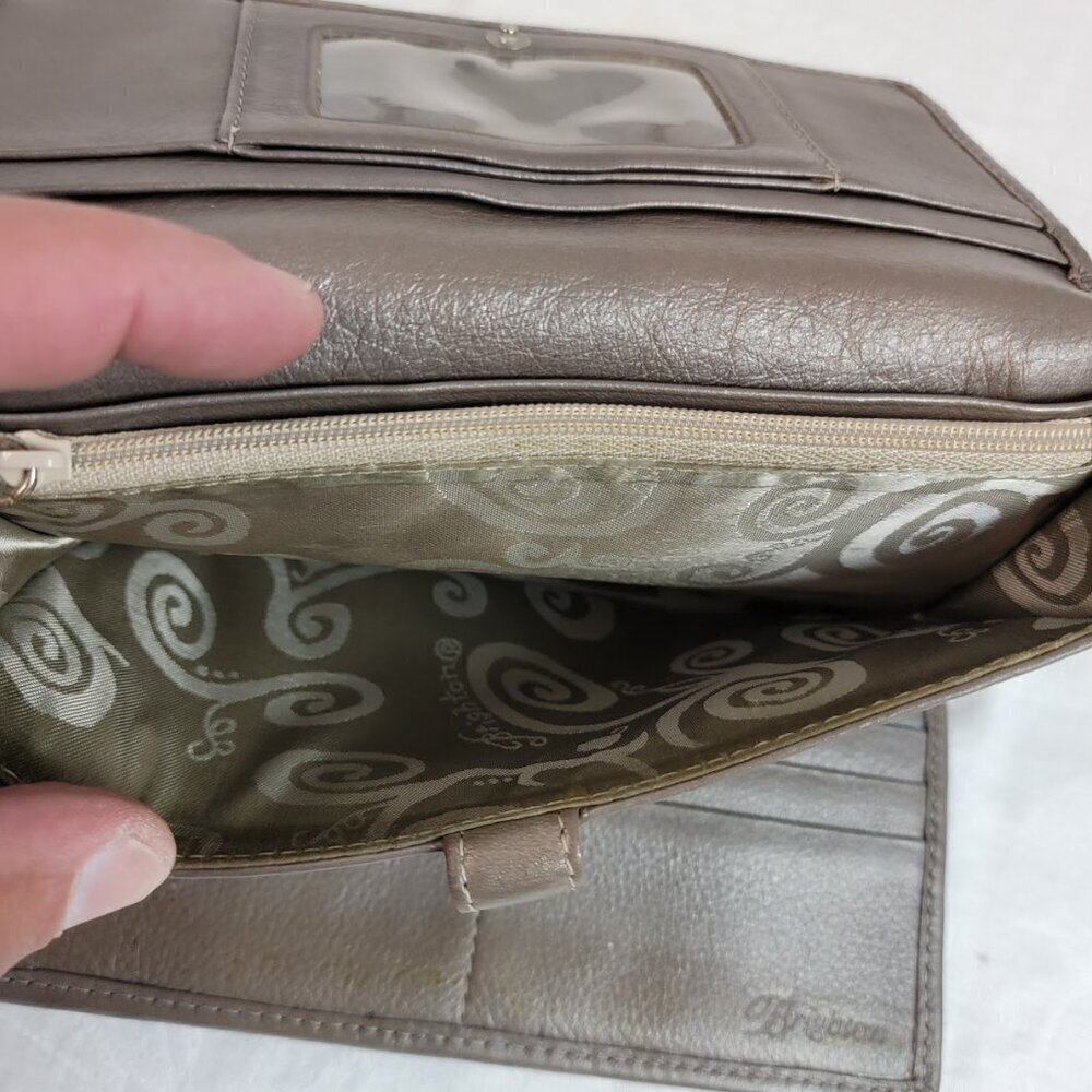 Brighton Python-Embossed Tri-Fold Wallet - image 7